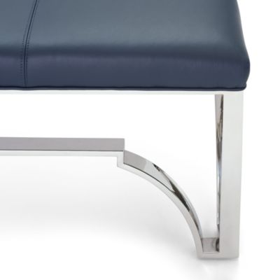 Hutchins Leather Rectangle Ottoman