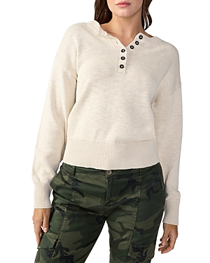 Sanctuary Casual And Chill Cotton Buttoned Sweater
