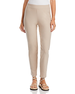 Eileen Fisher System Washable Crepe Slim-leg Ankle Pants, Regular & Plus Sizes In Wheat