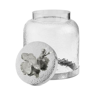 White Orchid Cookie Jar
