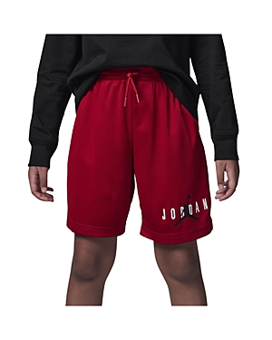 Shop Jordan Boys' Logo Mesh Shorts - Big Kid In Gym Red