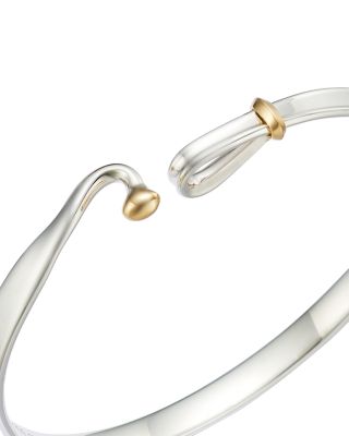Sterling Silver & 18K Yellow Gold Torun Bangle Bracelet