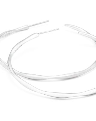 Ippolita Sterling Silver #4 Hoop Earrings