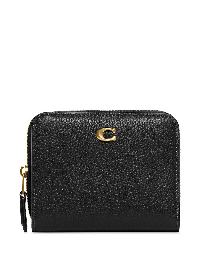 COACH Polished Pebble Leather Bifold Wallet | Bloomingdale's