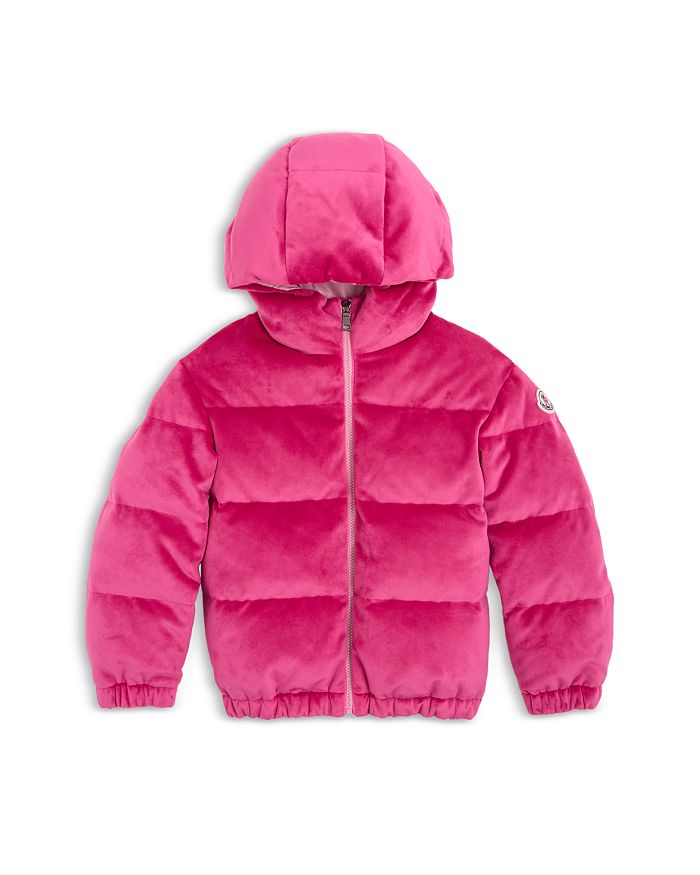 Moncler Girls' Daos Hooded Chenille Down Jacket - Big Kid | Bloomingdale's