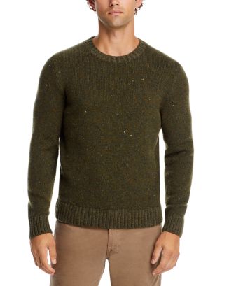 Inis Meain Classic Donegal Wool & Cashmere Crewneck Sweater