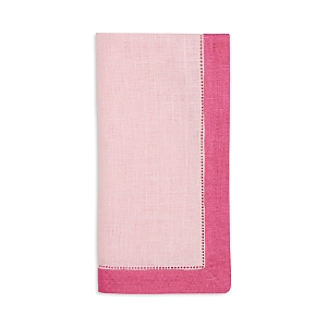 Sferra Roma 4-piece Colorblock Dinner Napkin Set In Carnation/pink