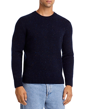 Inis Meain Classic Donegal Wool & Cashmere Crewneck Sweater