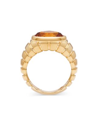 18K Yellow Gold Timo Citrine Pear Statement Ring