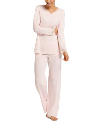 Moments Cotton Lace Trim Pajamas Set