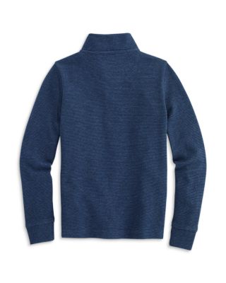 Boys' Saltwater Stripe Quarter Zip Mock Neck Sweatshirt - Little Kid, Big Kid 