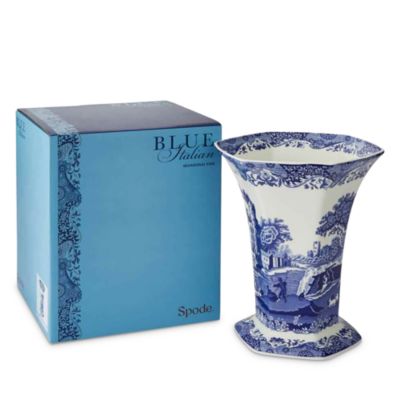 Blue Italian Hexagonal Vase