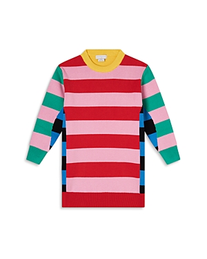 Stella Mccartney Girls' Graphic Stripes Dress - Little Kid In Multi