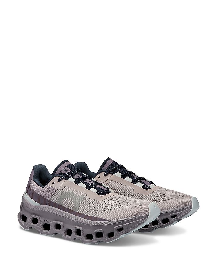 ON WOMEN'S CLOUDMONSTER LACE UP RUNNING SNEAKERS