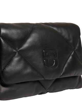 Fanny Black Leather Crossbody Bag