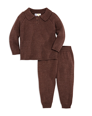 Bloomie's Baby Boys' Sweater Top & Pants Set - Baby In Brown