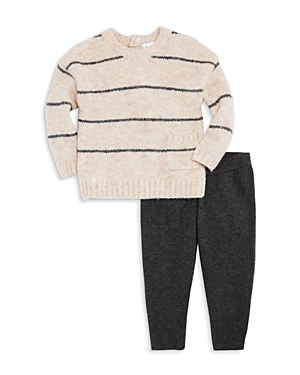 Bloomie's Baby Boys' Sweater Top & Pants Set - Baby In Tan