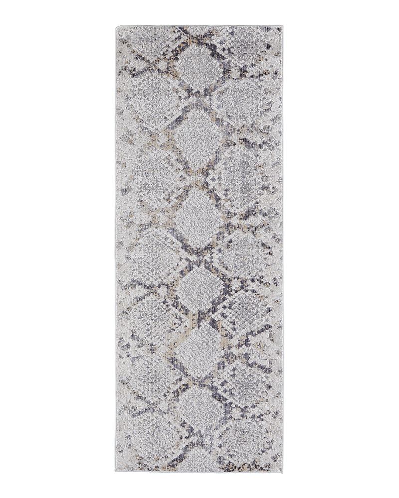 Feizy Laina Lai39gif Runner Area Rug, 3' X 10' In Blue/gray