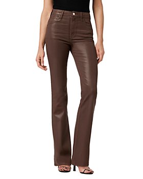 Womens FRAME brown Coated Le High Flared Jeans