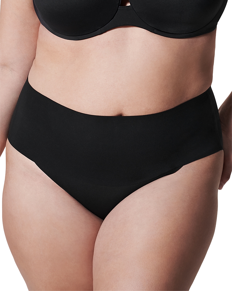 Spanx Smooth Undie-tectable Natural Waist Brief In Very Black