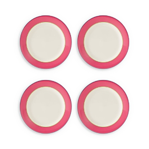 Spode Calypso 11.5 Dinner Plates, Set Of 4 In Pink