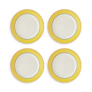 Spode Calypso 11.5 Dinner Plates, Set Of 4 In Yellow