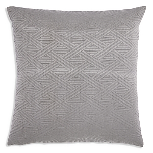 Frette Cotton Geometrics Decorative Cushion - 100% Exclusive In Slate Grey