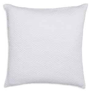 Frette Cotton Geometrics Decorative Cushion - 100% Exclusive In White