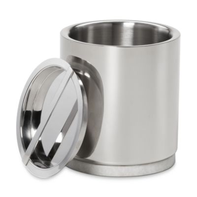 Stainless Steel and Marble Ice Bucket