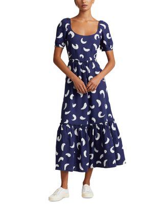 Ralph Lauren Linen Scoop Neck Dress | Bloomingdale's