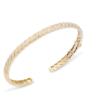 Bloomingdale's Diamond Cuff Bangle Bracelet in 14K Yellow Gold, 0.80 ct. t.w.