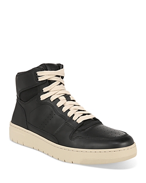 Shop Vince Men's Mason Lace Up High Top Sneakers In Black