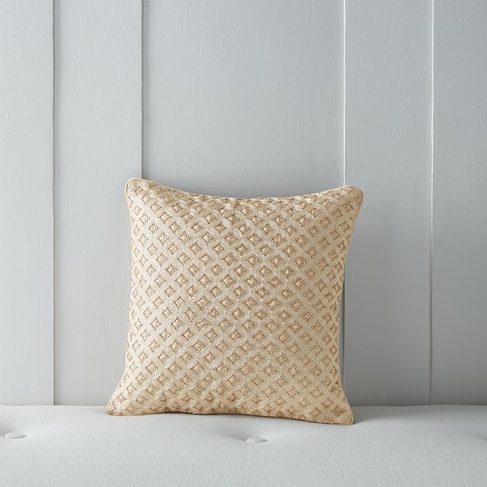 Hudson Park Collection GoldTone Leaf Decorative Pillow, 16" x 16