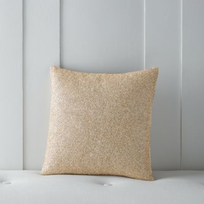Hudson Park Collection Gold-Tone Leaf Decorative Pillow, 18 x 18 - Exclusive