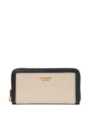 kate spade new york Morgan Colorblocked Saffiano Leather Zip Around Continental Wallet