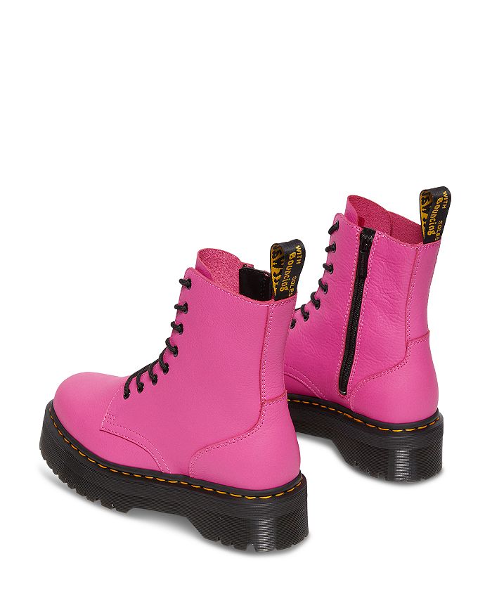 Shop Dr. Martens' Women's Jadon Iii Platform Combat Boots In Thrift Pink