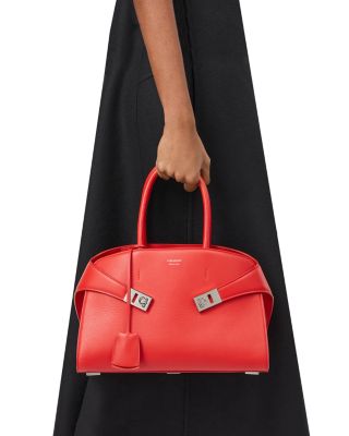 Small Hug Leather Top Handle Bag