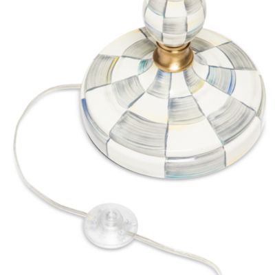 Sterling Check Enamelware Reading Floor Lamp