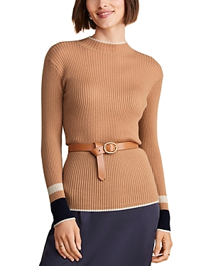 Shop Vineyard Vines Cashmere Rib Tipped Sweater In Camel