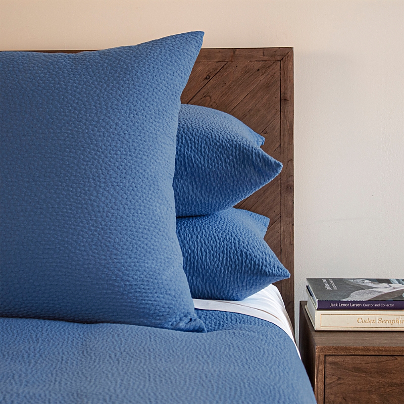 Ann Gish Bubble Matelasse Coverlet Set, King In Navy