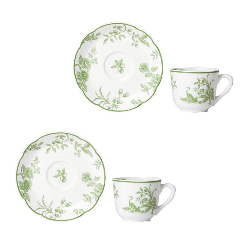 Bernardaud Albertine Espresso Cup & Saucer, Set Of 2 In Multi