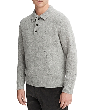 Vince Plush Donegal Cashmere Polo Sweater