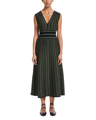 Max Mara Biavo Sleeveless V Neck Midi Sweater Dress | Bloomingdale's