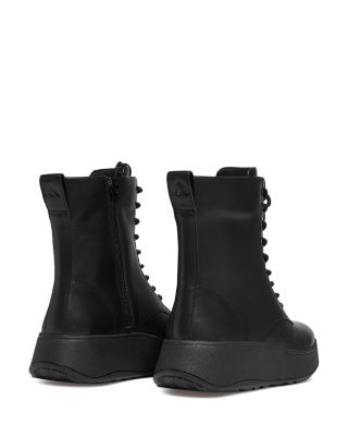 Women's F Mode Leather Platform Ankle Boots