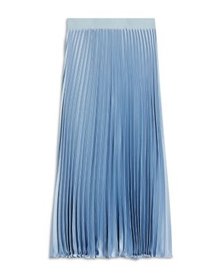 Weekend Max Mara Gavino Pleated Satin Maxi Skirt | Bloomingdale's