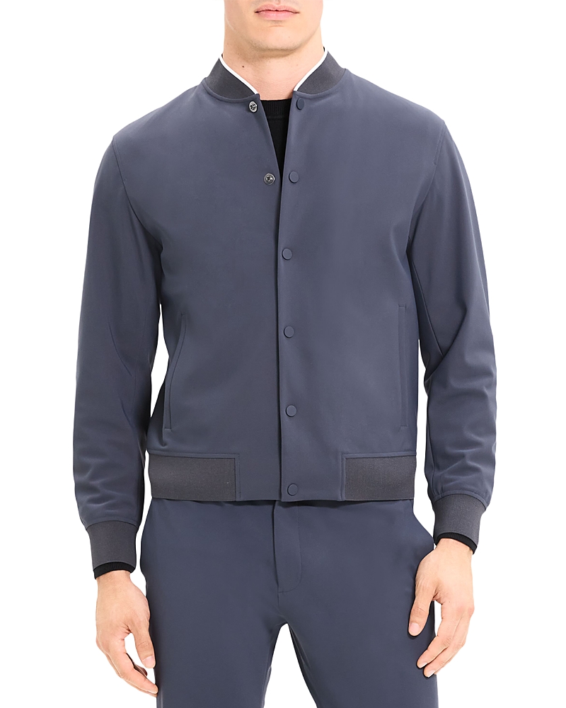 Theory Murphy Precision Slim Fit Bomber Jacket In Basalt
