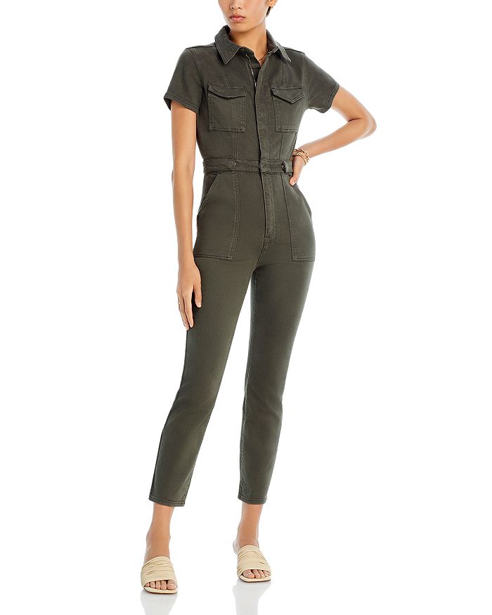 Good American Fit For Success Long Sleeve Jumpsuit In Ft01