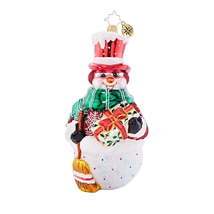 Christopher Radko Christmas Joy Snowman Ornament In Multi
