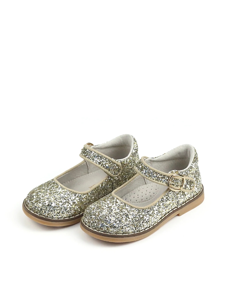 L'Amour Shoes Natasha Glitter Mary Jane - Little Kid
