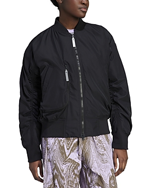 Adidas By Stella Mccartney X Stella Mccartne Logo-print Lightweight Jacket In Black